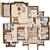 Floor Plan: Floor Plan for 3 bed Apartment : property For Sale